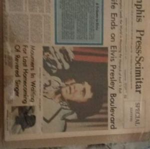Elvis Presley Newspaper